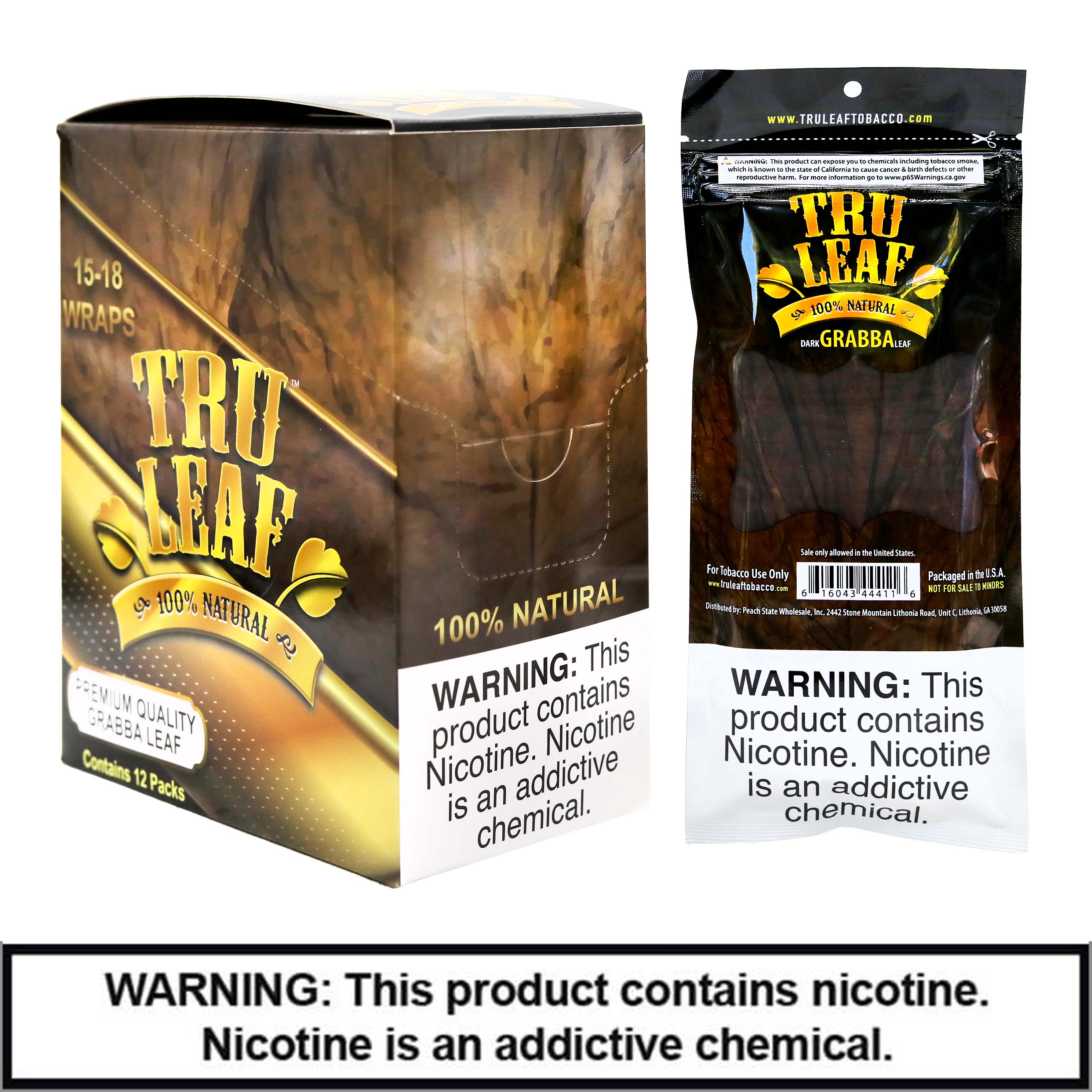 Tru Leaf Hand Cut Tobacco Leaf | 12 Count Display product image